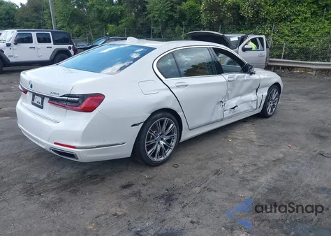 2022 BMW 740 I from USA, damaged, VIN WBA7T2C08NCG88476